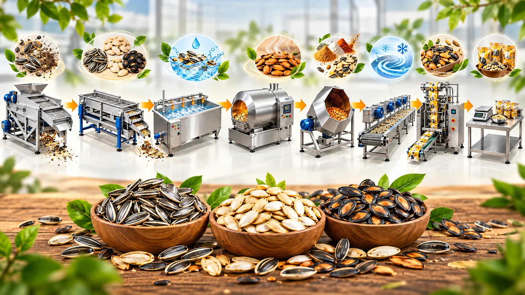 تجهیزات مورد نیاز برای تولید تخمه بو داده