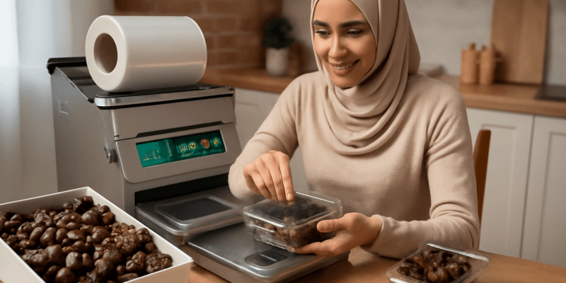 بسته بندی خرما در منزل
